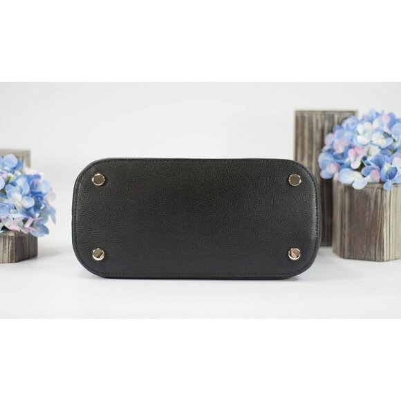 Kate Spade Sylvia Black Leather Large Dome Satchel Bag NWT - Picture 6 of 7